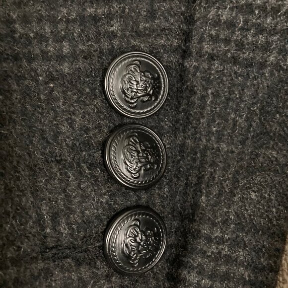 Laundry by Shelli Segal Wool Blend Plaid Coat Size 10 - Picture 3 of 4